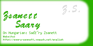 zsanett saary business card